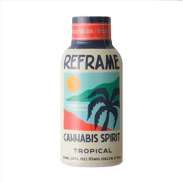 reframe cannabis spirit shot 10mg tropical