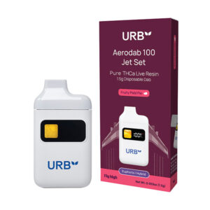 urb aerodab 100 jet set thca 1.5g disposable dab fruity pebl pie