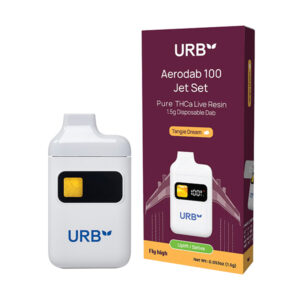 urb aerodab 100 jet set thca 1.5g disposable dab tangie dream