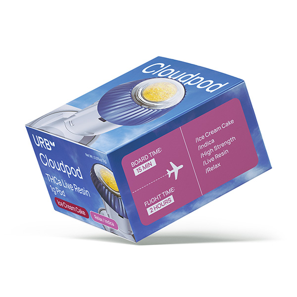 urb cloudpod thca live resin 1g pod ice cream cake