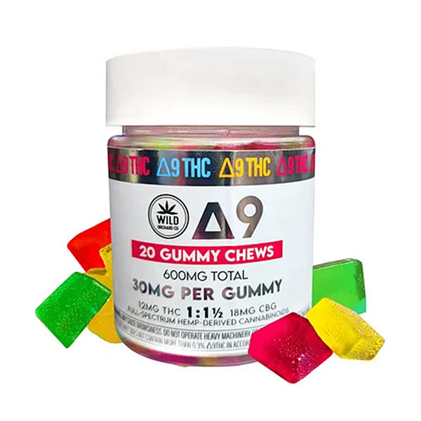 wild orcahrd d9 30mg 20ct gummies fruity mix