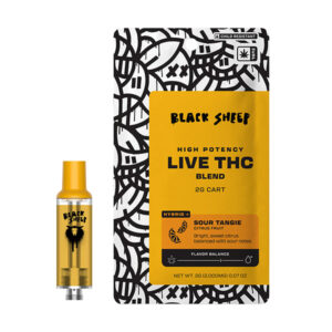 black sheep live thc 2g cartridge sour tangie