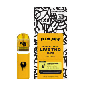 black sheep live thc 3g pod kit lemon diesel