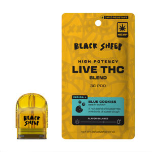 black sheep live thc 3g pod refill blue cookies