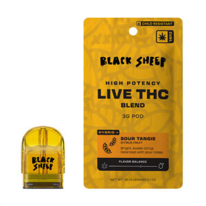 black sheep live thc 3g pod refill sour tangie