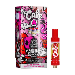cake a thca 3g cartridge strawberry confetti cupcake