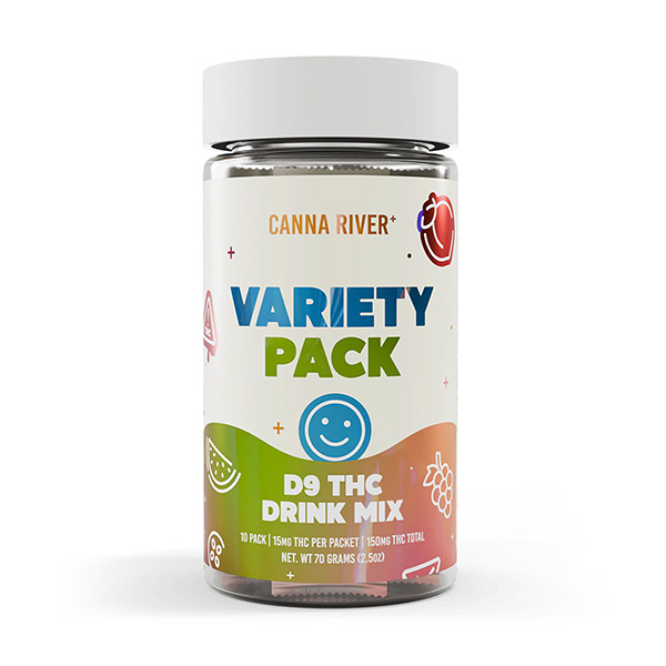 canna river d9 drink mix 15mg 10ct variety pack