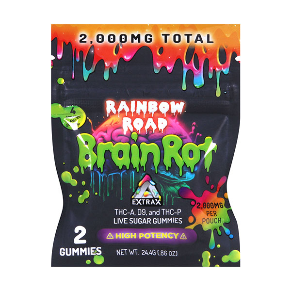 Delta Extrax Brain Rot Gummies | (2ct) 2000mg | Delta 8 Resellers