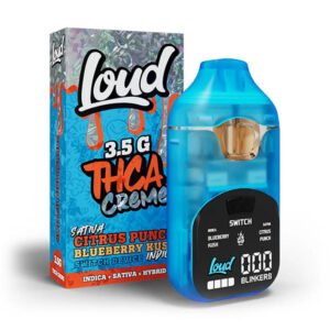 loud thca creme 3.5g disposable citrus punch blueberry kush