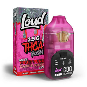 loud thca rosin 3.5g disposable fruit punch candy punch