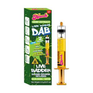 numb dab thc a rosin syringe 2000mg sour diesel