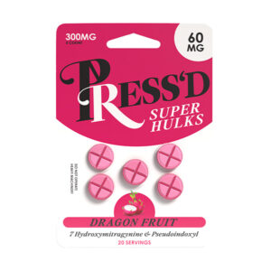 pressd super hulks 7hydroxy tablets 300mg 5ct dragon fruit