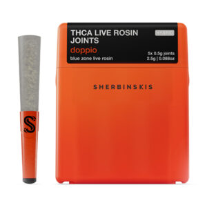 sherbinskis thca live rosin joints 2.5g 5ct doppio