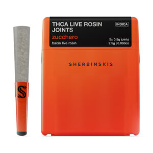 sherbinskis thca live rosin joints 2.5g 5ct zucchero