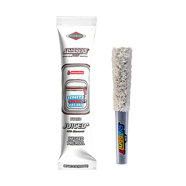 sluggers juiced diamonds pre roll white cherry gelato