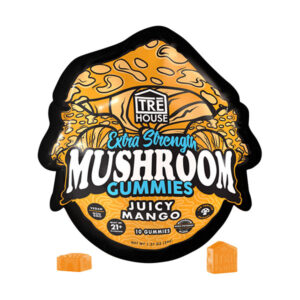 trehouse extra strength mushroom gummies 10ct juicy mango