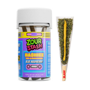 zour stash thca hash holes 3g 3ct blue raspberry