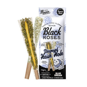 black roses diamond hash holes 2g 2ct prerolls blue dream