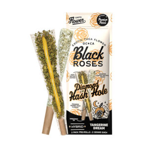 black roses diamond hash holes 2g 2ct prerolls tangerine dream