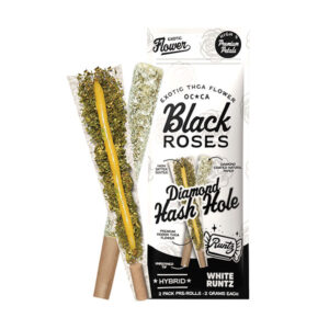 black roses diamond hash holes 2g 2ct prerolls white runtz