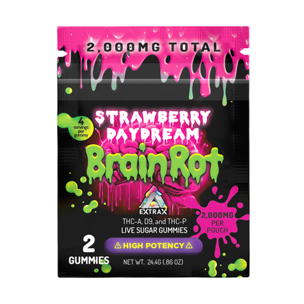delta extrax brain rot gummies | (2ct) 2000mg
