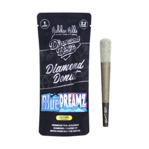hidden hills diamond boyz dimaond donut flawless edition pre roll 1ct blue dreamz