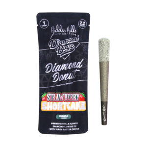 hidden hills diamond boyz dimaond donut flawless edition pre roll 1ct strawberry shortcake