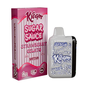 kream thcp sugar sauce 8g disposbale strawberry gelato