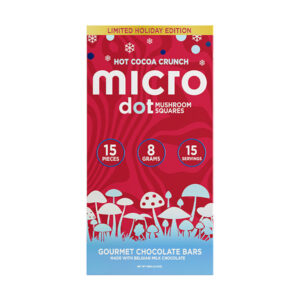 microdot mushroom chocolate bar 15pc hot cocoa crunch