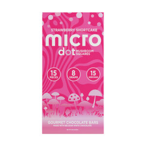 microdot mushroom chocolate bar 15pc strawberry shortcake