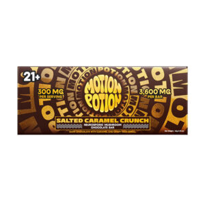 motion potion mushroom chocolate bar 3600mg salted caramel crunch