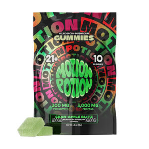 motion potion mushroom gummies 3000mg 10ct carn apple blitz