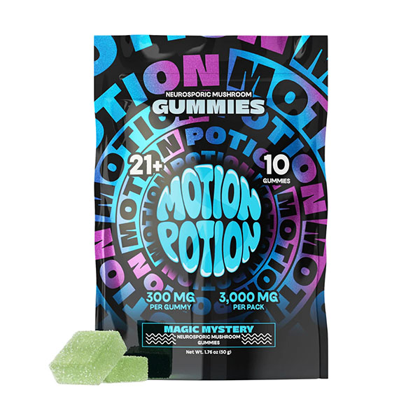 motion potion mushroom gummies 3000mg 10ct magic mystery