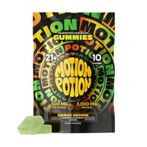 motion potion mushroom gummies 3000mg 10ct mango groove