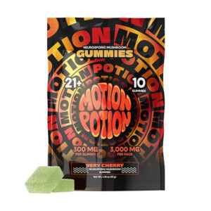 motion potion mushroom gummies 3000mg 10ct very cherry