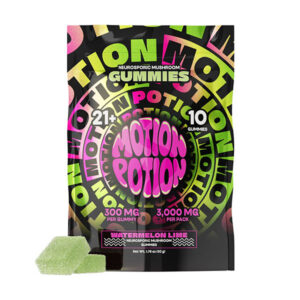 motion potion mushroom gummies 3000mg 10ct watermelon lime