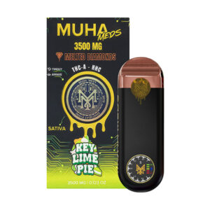 muha meds melted diamonds 3.5g disposable key lime pie