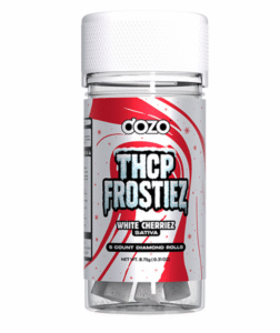 New Hemp Cannabinoids product shown in front of a white background showing the white THCP container.