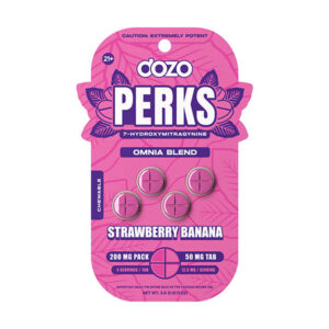 dozo perks 7oh omnia blend 200mg 4ct tablets strawberry banana