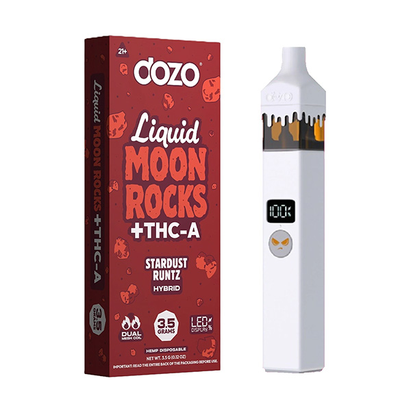 dozo thca liquid moon rocks disposable 3500mg stardust runtz