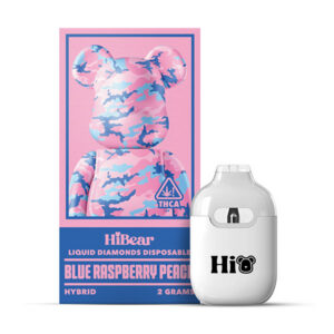 hibear 2g liquid diamonds disposable blue raspberry peach