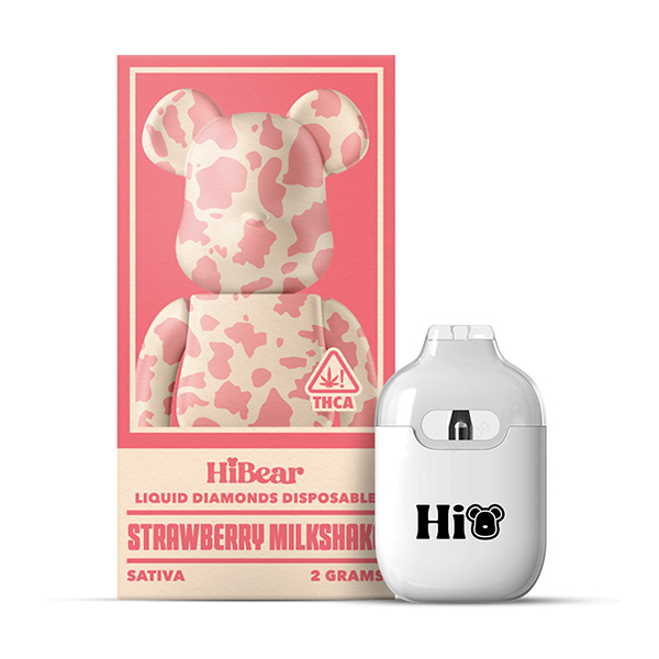 hibear 2g liquid diamonds disposable strawberry milkshake