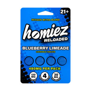 homiez reloaded kratom tables 120mg 4ct blubrry limeade