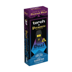 torch x pressure la diamond blend 3g dual disposable purple haze x blueberry kush