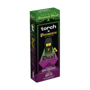 torch x pressure la diamond blend 3g dual disposable super sour diesel x grape ape