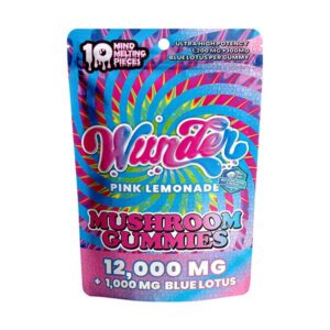 wunder mushroom gummies 10ct pink lemonade