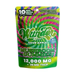 wunder mushroom gummies 10ct sour apple