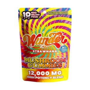 wunder mushroom gummies 10ct strawnana
