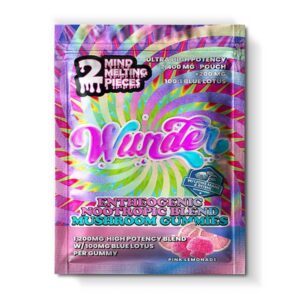 wunder mushroom gummies 2ct pink lemonade