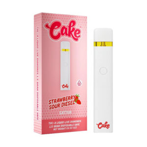 cake liquid live diamonds thca disposable 1500mg strawberry sour diesel